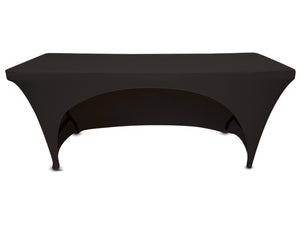 6' spandex open back tablecloth (for narrow tables)