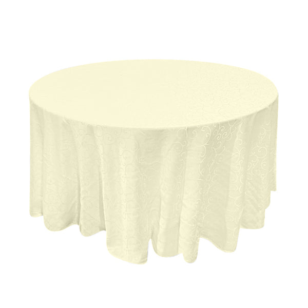 120'' round jacquard tablecloth