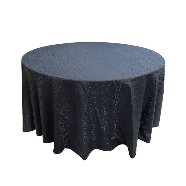 120'' round jacquard tablecloth