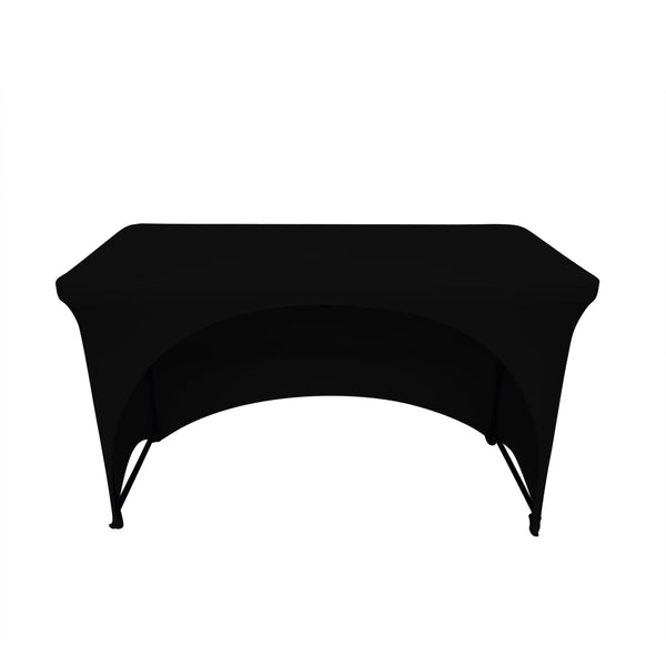 4' spandex tablecloth open back