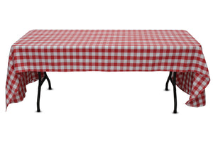 54'' x 120'' checkered tablecloth