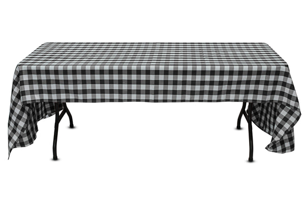 54'' x 120'' checkered tablecloth