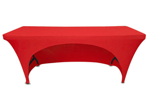 6' spandex open back tablecloth