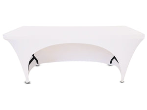 6' spandex open back tablecloth