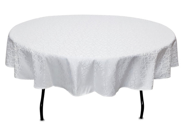 80'' round tablecloth (crystal pattern)