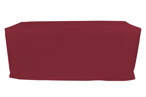 6' fitted regular fabric tablecloth