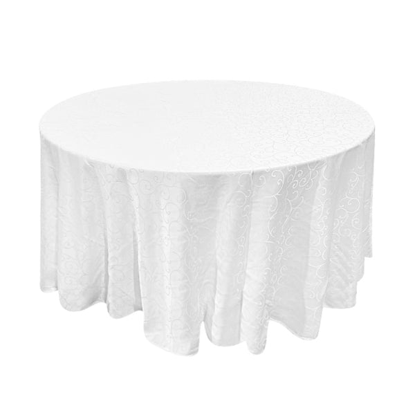 120'' round jacquard tablecloth